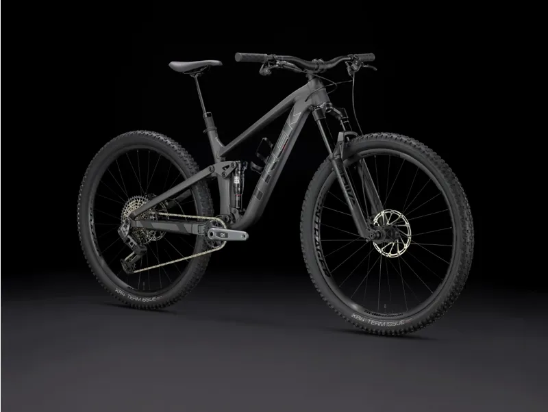 Trek Top Fuel 8 GX AXS Full Suspension Mountain Bike 2025 in Matte Dnister Black-1